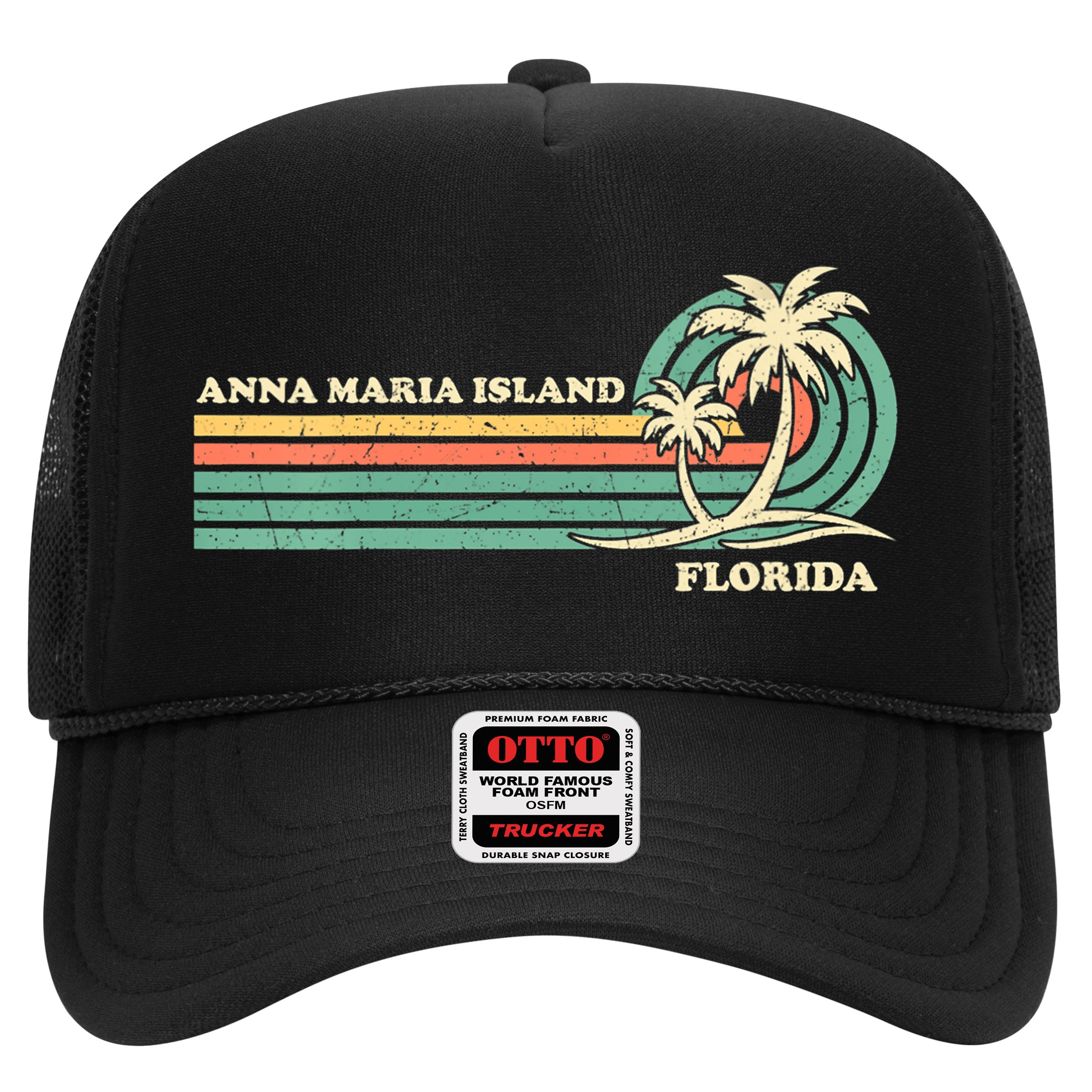 Vintage Retro Summer Vacation Florida Anna Maria Island Hat