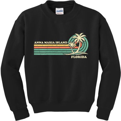 Vintage Retro Summer Vacation Florida Anna Maria Island Kids Sweatshirt