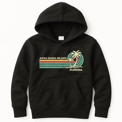 Vintage Retro Summer Vacation Florida Anna Maria Island Kids Hoodie