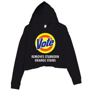 Vote Removes Stubborn Orange Stains Antitrump Crop Fleece Hoodie