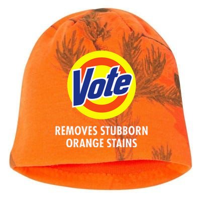 Vote Removes Stubborn Orange Stains Antitrump Kati - Camo Knit Beanie