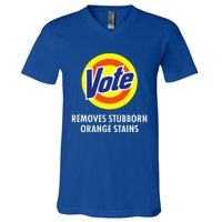 Vote Removes Stubborn Orange Stains Antitrump V-Neck T-Shirt