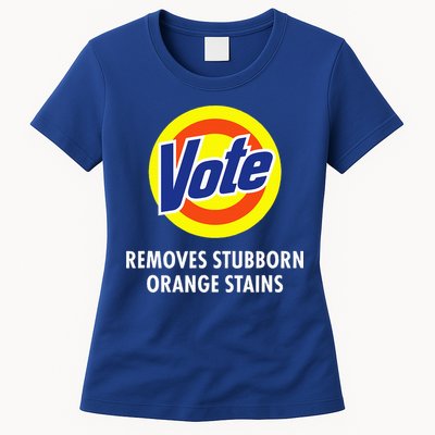 Vote Removes Stubborn Orange Stains Antitrump Womens T-Shirt