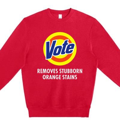 Vote Removes Stubborn Orange Stains Antitrump Premium Crewneck Sweatshirt