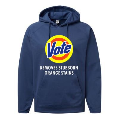 Vote Removes Stubborn Orange Stains Antitrump Performance Fleece Hoodie