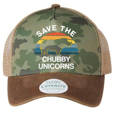 Vintage Retro Save The Chubby Unicorns Gift Legacy Tie Dye Trucker Hat