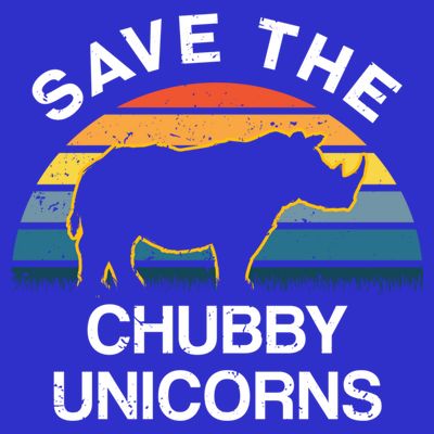Vintage Retro Save The Chubby Unicorns Gift T-Shirt