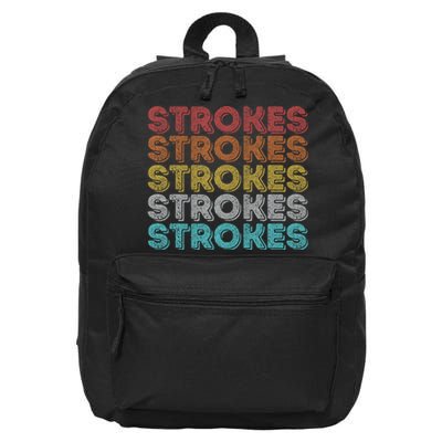 Vintage Retro Strokes 16 in Basic Backpack