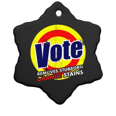 Vote Removes Stubborn Orange Stains 2024 Ceramic Star Ornament