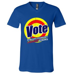 Vote Removes Stubborn Orange Stains 2024 V-Neck T-Shirt