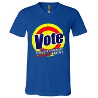 Vote Removes Stubborn Orange Stains 2024 V-Neck T-Shirt