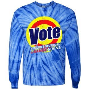 Vote Removes Stubborn Orange Stains 2024 Tie-Dye Long Sleeve Shirt