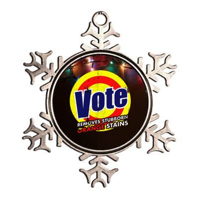 Vote Removes Stubborn Orange Stains 2024 Metallic Star Ornament