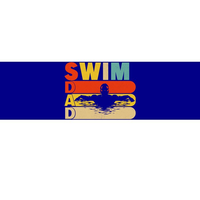 Vintage Retro Swimming Lover Swimmer Swim Dad FatherS Day Gift Bumper Sticker