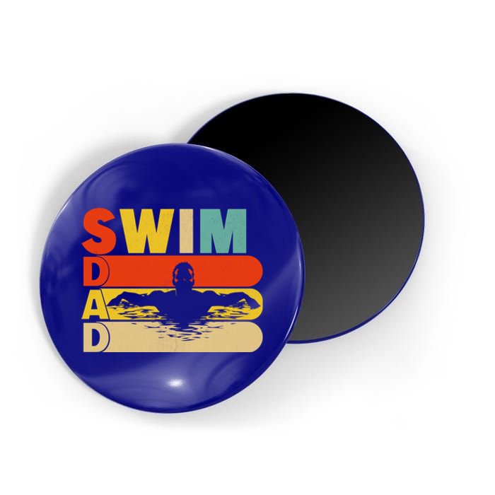 Vintage Retro Swimming Lover Swimmer Swim Dad FatherS Day Gift Magnet