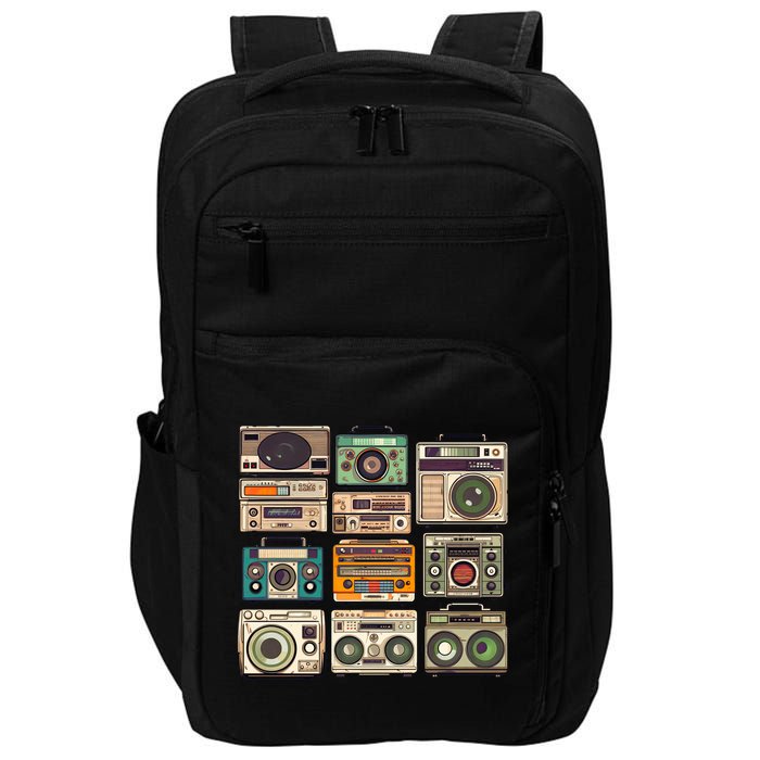 Vintage Radio Sets Impact Tech Backpack
