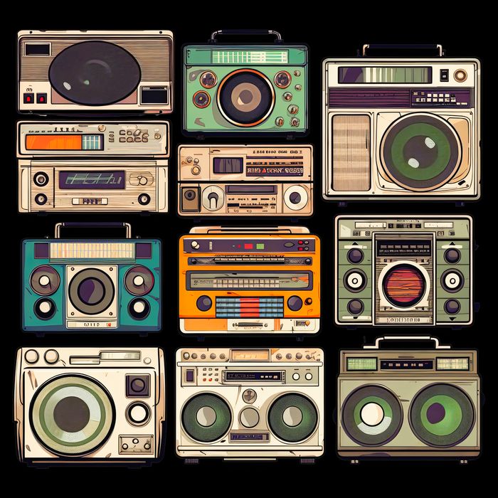 Vintage Radio Sets Impact Tech Backpack