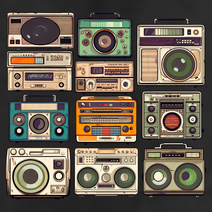 Vintage Radio Sets Beanie