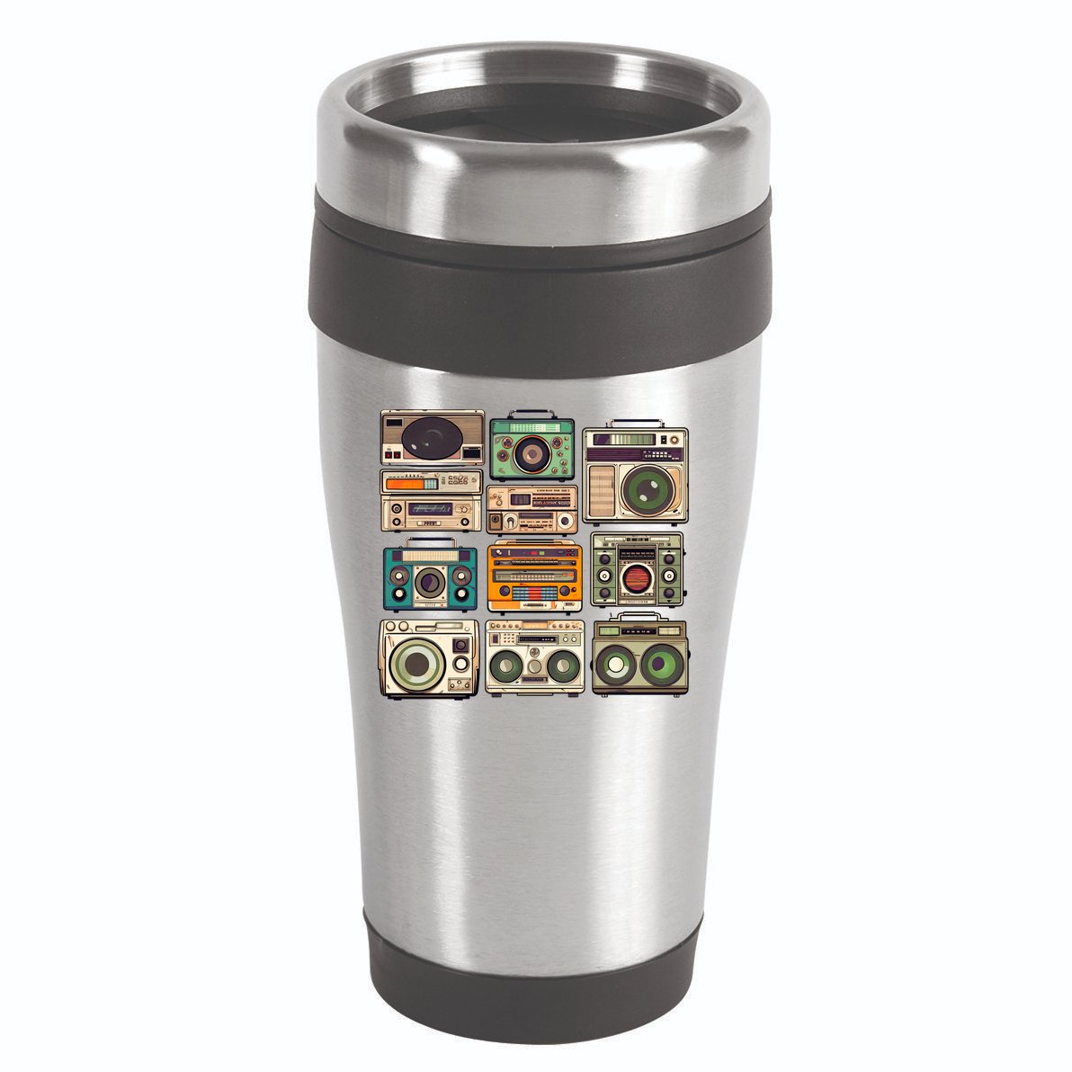 Vintage Radio Sets 16oz Travel Tumbler