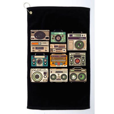 Vintage Radio Sets Golf Towel