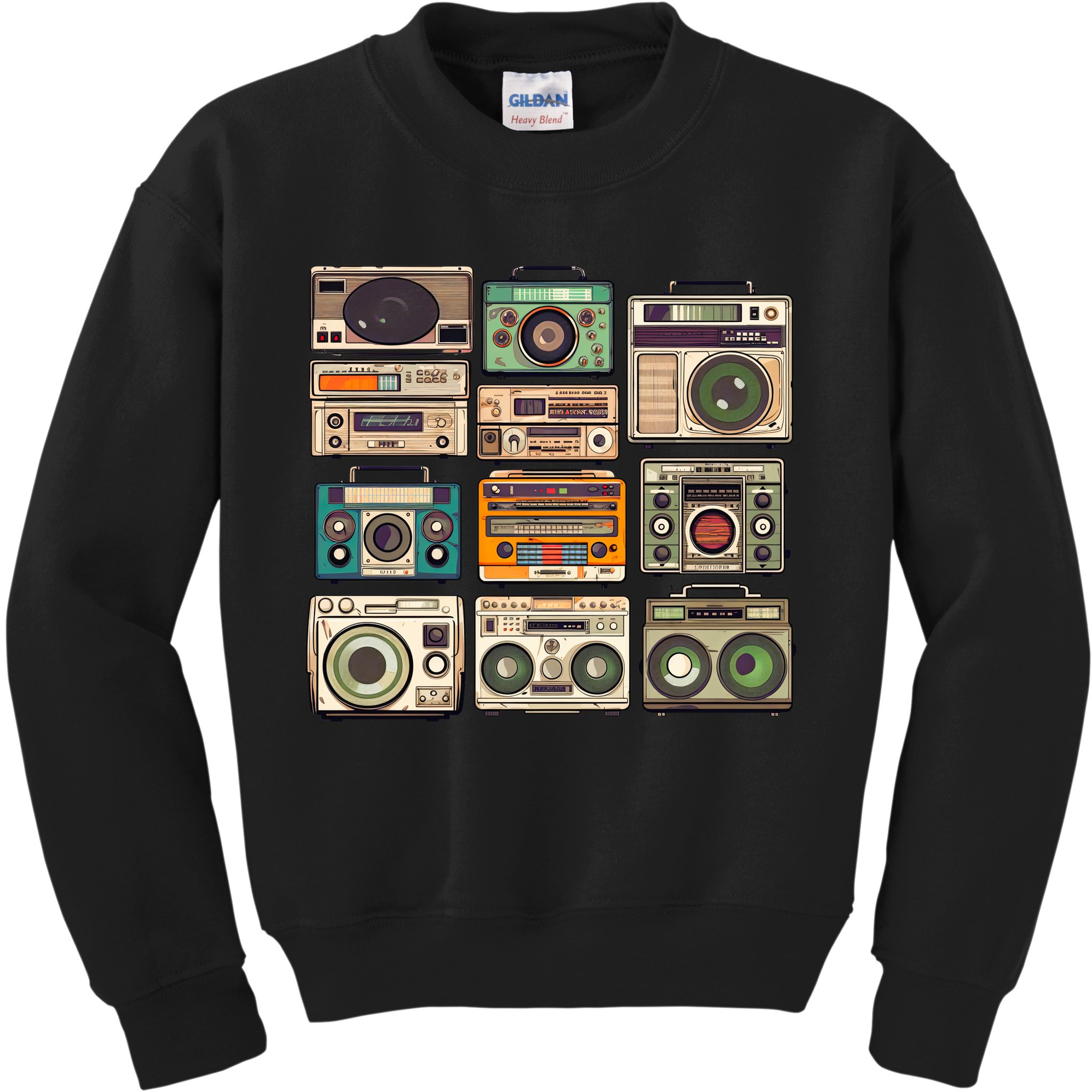 Vintage Radio Sets Kids Sweatshirt