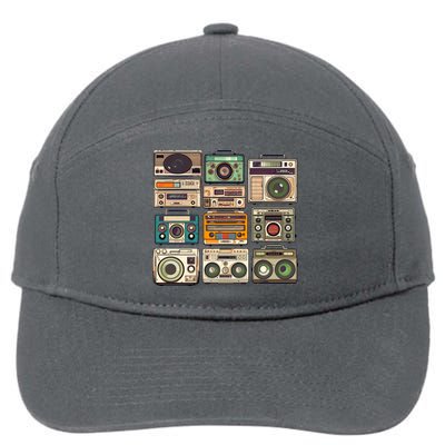 Vintage Radio Sets 7-Panel Snapback Hat