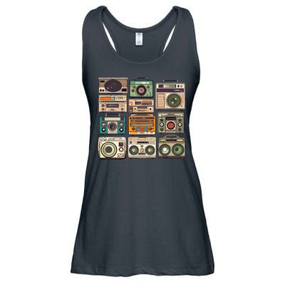 Vintage Radio Sets Ladies Essential Flowy Tank