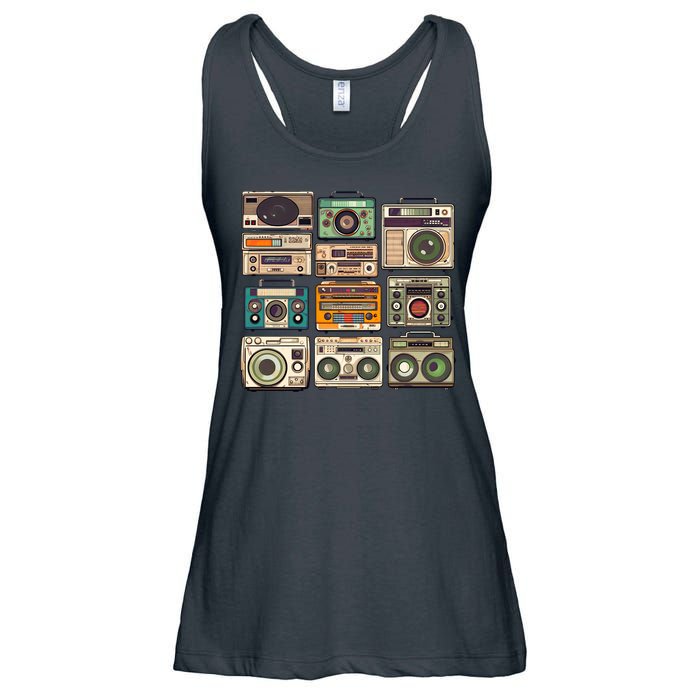 Vintage Radio Sets Ladies Essential Flowy Tank