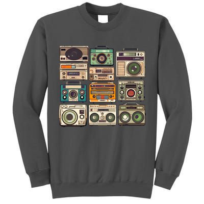 Vintage Radio Sets Tall Sweatshirt