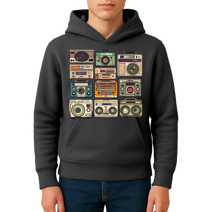 Vintage Radio Sets Kids Hoodie