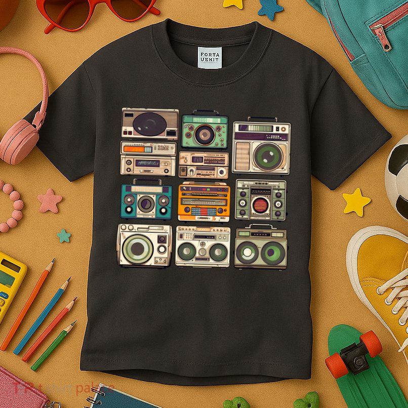 Vintage Radio Sets Kids T-Shirt