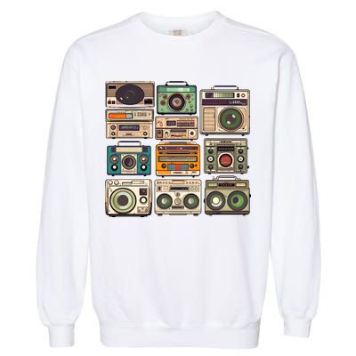 Vintage Radio Sets Garment-Dyed Sweatshirt