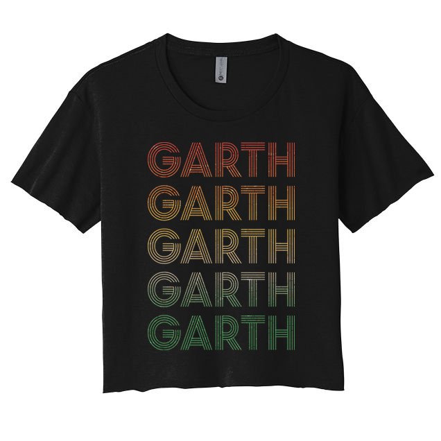 Vintage Retro Style Garth Crop Top