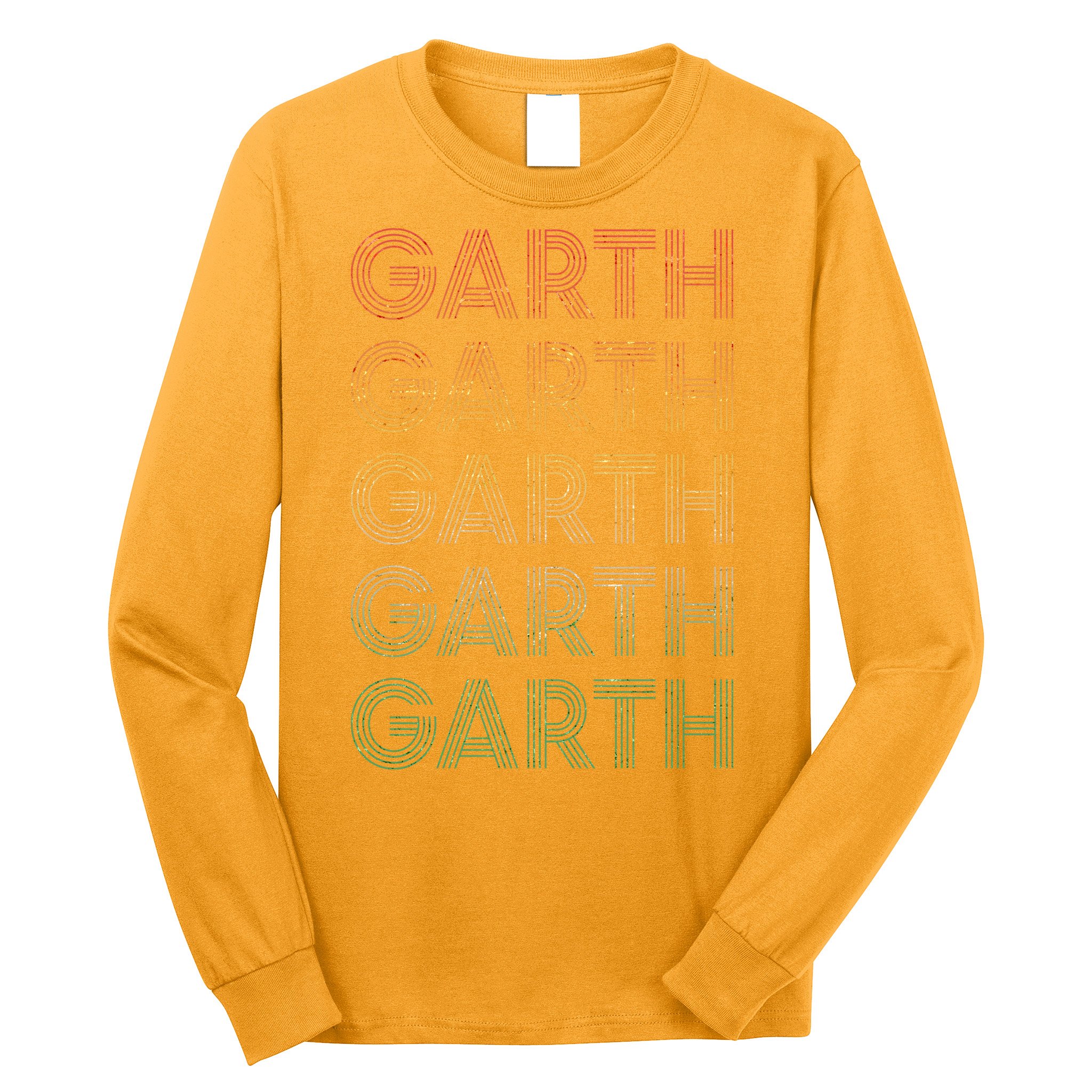 Vintage Retro Style Garth Long Sleeve Shirt