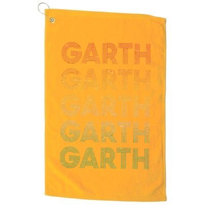 Vintage Retro Style Garth Golf Towel