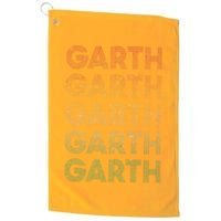 Vintage Retro Style Garth Golf Towel