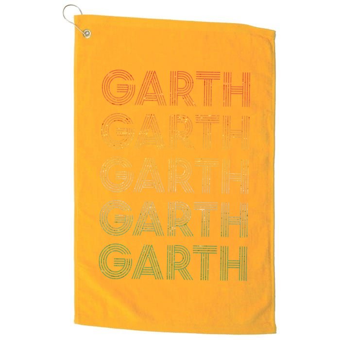 Vintage Retro Style Garth Golf Towel
