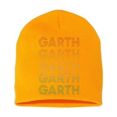 Vintage Retro Style Garth Short Acrylic Beanie