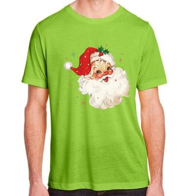 Vintage Retro Santa Christmas Funny Gift Adult ChromaSoft Performance T-Shirt