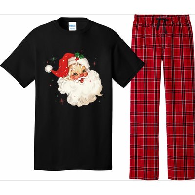 Vintage Retro Santa Christmas Funny Gift Pajama Set