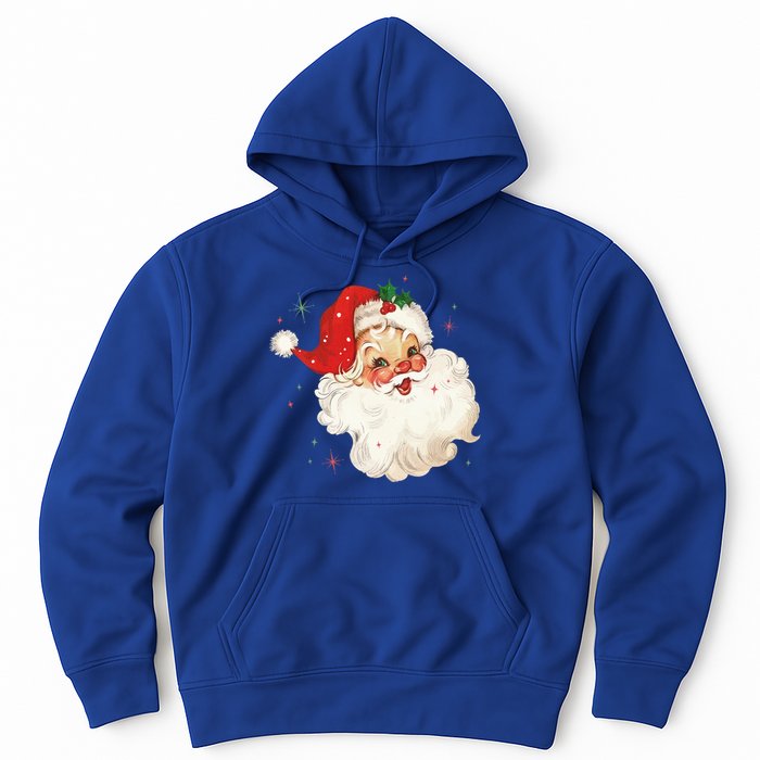 Vintage Retro Santa Christmas Funny Gift Hoodie