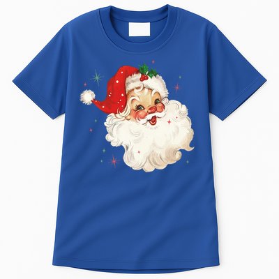 Vintage Retro Santa Christmas Funny Gift Tall T-Shirt