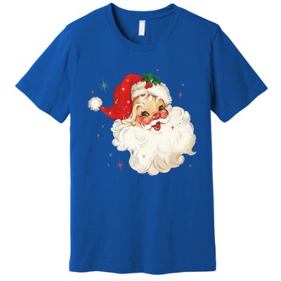 Vintage Retro Santa Christmas Funny Gift Premium T-Shirt