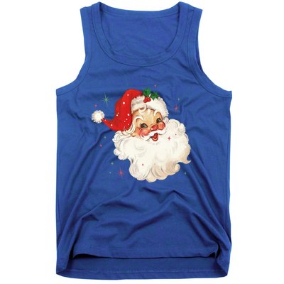 Vintage Retro Santa Christmas Funny Gift Tank Top