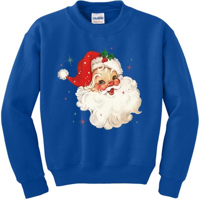 Vintage Retro Santa Christmas Funny Gift Kids Sweatshirt