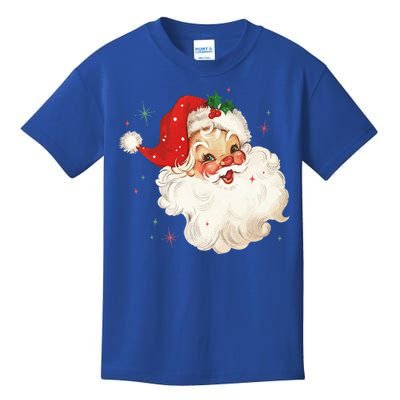 Vintage Retro Santa Christmas Funny Gift Kids T-Shirt