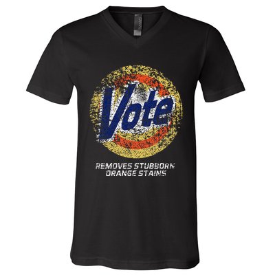 Vote Removes Stubborn Orange Stains 86 45 Vote 8645 V-Neck T-Shirt