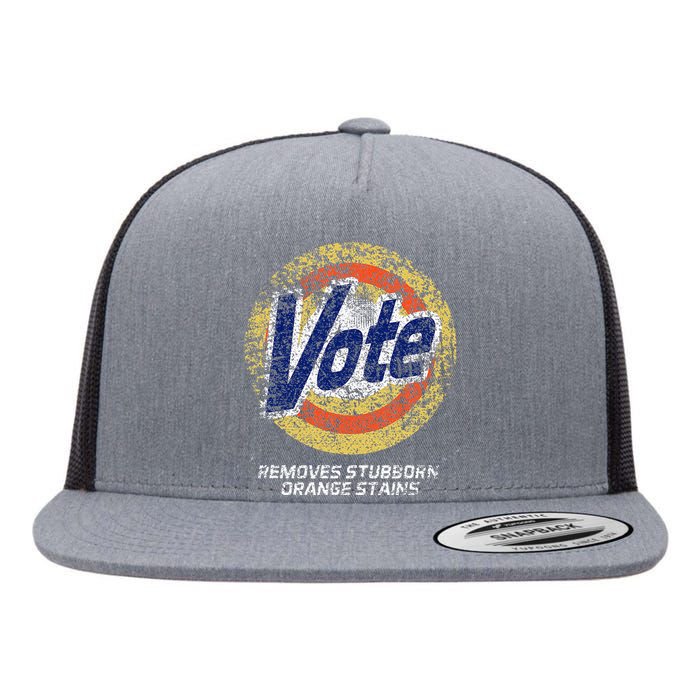 Vote Removes Stubborn Orange Stains 86 45 Vote 8645 Flat Bill Trucker Hat