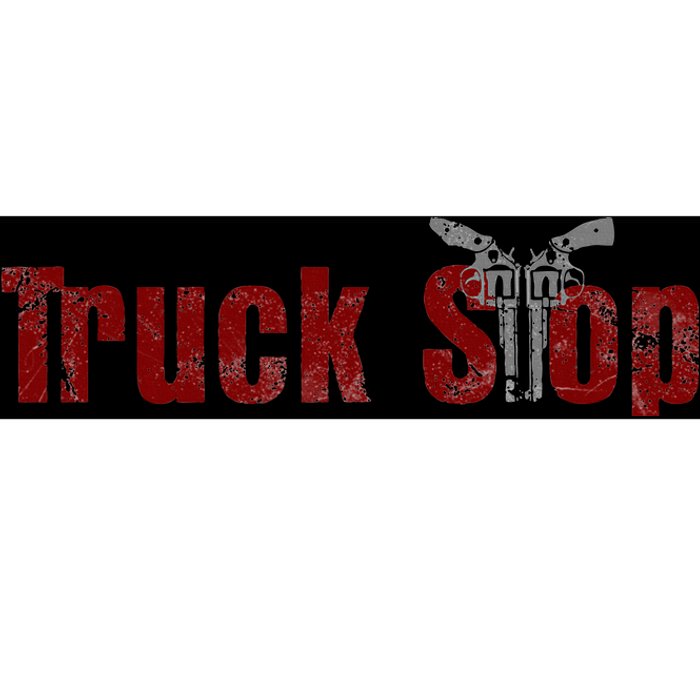 Vintage Retro Stop Truck Bumper Sticker