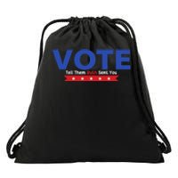 Vote Ruth Sent You Feminist Power Drawstring Bag